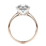 3.0 CT Round Bezel CVD F/SI1 Diamond Engagement Ring 16
