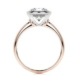 3.0 CT Round Bezel CVD F/SI1 Diamond Engagement Ring 16