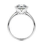 3.0 CT Round Bezel CVD F/SI1 Diamond Engagement Ring 7
