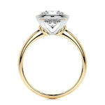 3.0 CT Round Bezel CVD F/SI1 Diamond Engagement Ring 11