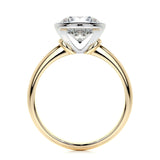 3.0 CT Round Bezel CVD F/SI1 Diamond Engagement Ring 11
