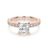 1.0 CT Princess Solitaire CVD D/VS1 Diamond Engagement Ring 13