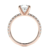1.0 CT Princess Solitaire CVD D/VS1 Diamond Engagement Ring 15