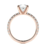 1.0 CT Princess Solitaire CVD D/VS1 Diamond Engagement Ring 15