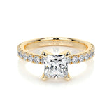1.0 CT Princess Solitaire CVD D/VS1 Diamond Engagement Ring 7