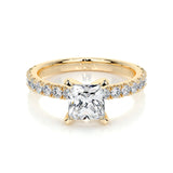 1.0 CT Princess Solitaire CVD D/VS1 Diamond Engagement Ring 7