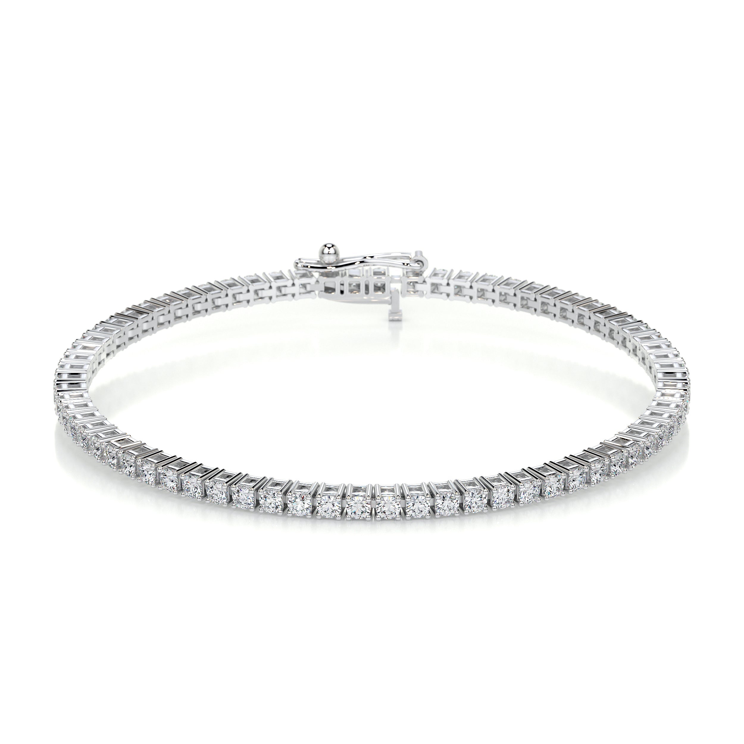 2.5 TCW Round Lab Grown Diamond Tennis Bracelet