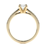 0.82 CT Oval Solitaire CVD F/VS2 Diamond Engagement Ring 15