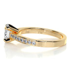0.82 CT Oval Solitaire CVD F/VS2 Diamond Engagement Ring 9