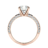 2.0 CT Round Solitaire CVD E/VS2 Diamond Engagement Ring 14