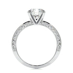 2.0 CT Round Solitaire CVD E/VS2 Diamond Engagement Ring 5