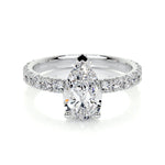 1.50 CT Pear Solitaire CVD E/VS2 Diamond Engagement Ring 1