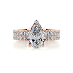 2.0 CT Pear Solitaire CVD F/VS Diamond Bridal Set 13