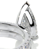 2.0 CT Pear Solitaire CVD F/VS Diamond Bridal Set 4