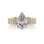 2.0 CT Pear Solitaire CVD F/VS Diamond Bridal Set 7