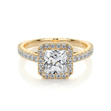 1.20 CT Princess Halo CVD E/VS2 Diamond Engagement Ring 8