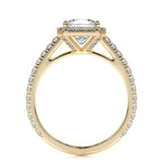 1.20 CT Princess Halo CVD E/VS2 Diamond Engagement Ring 12