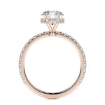 1.0 CT Round Hidden Halo CVD D/VS2 Diamond Engagement Ring 10