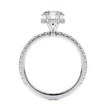 1.0 CT Round Hidden Halo CVD D/VS2 Diamond Engagement Ring 5