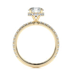 1.0 CT Round Hidden Halo CVD D/VS2 Diamond Engagement Ring 14