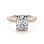 2.0 CT Radiant Hidden Halo CVD E/VS2 Diamond Engagement Ring 10