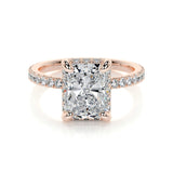 2.0 CT Radiant Hidden Halo CVD E/VS2 Diamond Engagement Ring 10