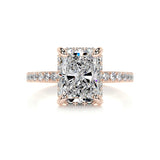 2.0 CT Radiant Hidden Halo CVD E/VS2 Diamond Engagement Ring 8