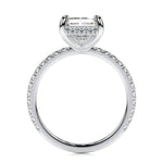 2.0 CT Radiant Hidden Halo CVD E/VS2 Diamond Engagement Ring 5