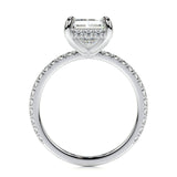 2.0 CT Radiant Hidden Halo CVD E/VS2 Diamond Engagement Ring 5