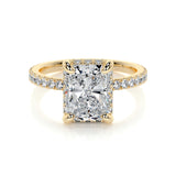 2.0 CT Radiant Hidden Halo CVD E/VS2 Diamond Engagement Ring 7
