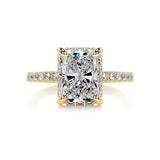 2.0 CT Radiant Hidden Halo CVD E/VS2 Diamond Engagement Ring 6