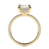 2.0 CT Radiant Hidden Halo CVD E/VS2 Diamond Engagement Ring 9