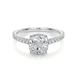 1.50 CT Cushion Hidden Halo CVD E/VS2 Diamond Engagement Ring 1