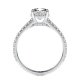 1.50 CT Cushion Hidden Halo CVD E/VS2 Diamond Engagement Ring 5