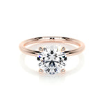 2.0 CT Round Solitaire CVD E/VS2 Diamond Engagement Ring 11