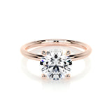 2.0 CT Round Solitaire CVD E/VS2 Diamond Engagement Ring 11