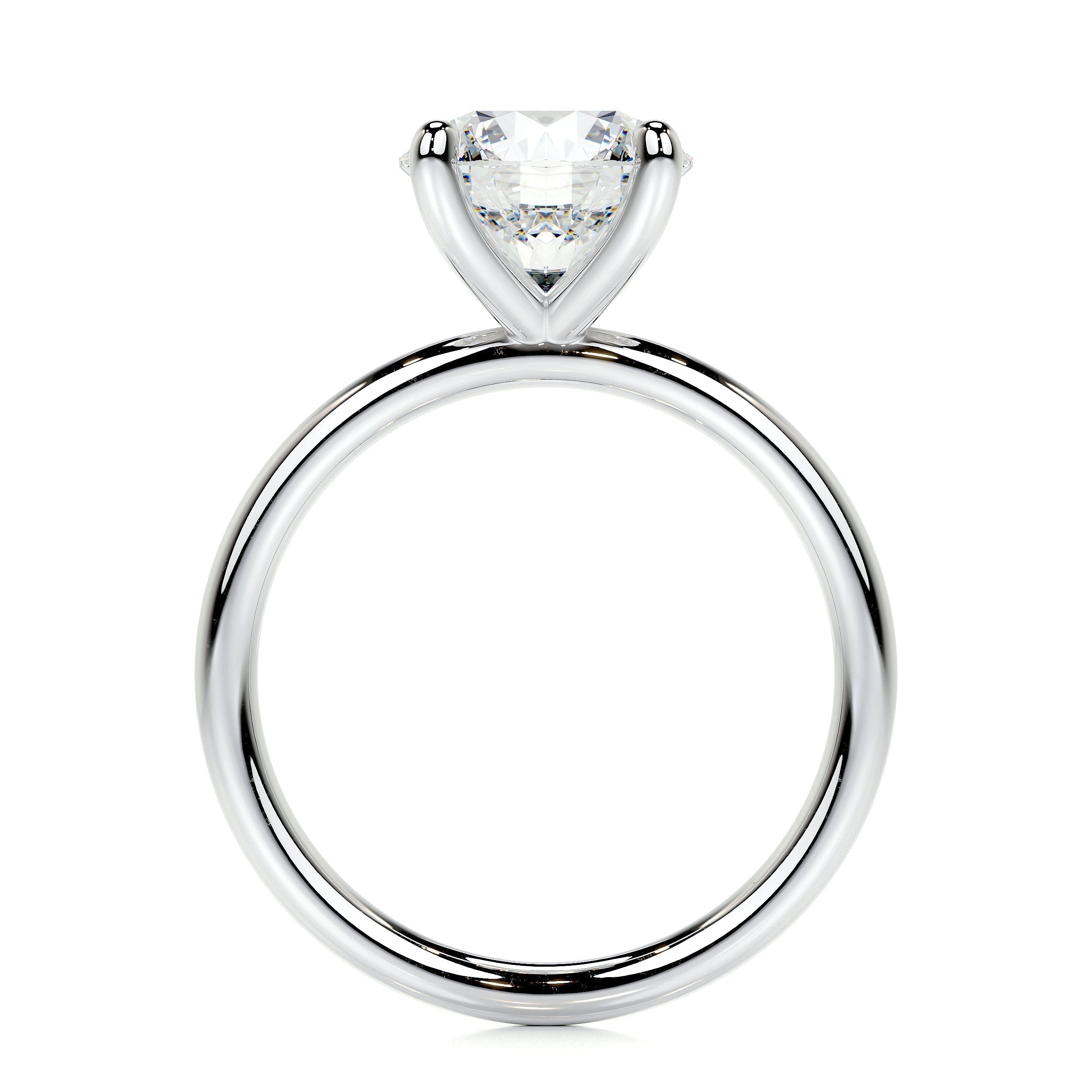 2.0 CT Round Solitaire CVD E/VS2 Diamond Engagement Ring 5