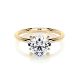2.0 CT Round Solitaire CVD E/VS2 Diamond Engagement Ring 7