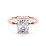2.0 CT Radiant Solitaire CVD E/VS2 Diamond Engagement Ring 11