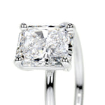 2.0 CT Radiant Solitaire CVD E/VS2 Diamond Engagement Ring 3