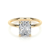 2.0 CT Radiant Solitaire CVD E/VS2 Diamond Engagement Ring 7
