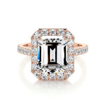 1.50 CT Emerald Halo CVD D/VS1 Diamond Engagement Ring 10
