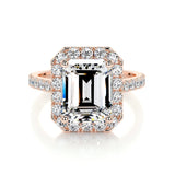 1.50 CT Emerald Halo CVD D/VS1 Diamond Engagement Ring 10