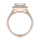 1.50 CT Emerald Halo CVD D/VS1 Diamond Engagement Ring 14