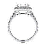 1.50 CT Emerald Halo CVD D/VS1 Diamond Engagement Ring 4
