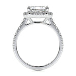 1.50 CT Emerald Halo CVD D/VS1 Diamond Engagement Ring 4