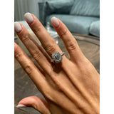 1.50 CT Emerald Halo CVD D/VS1 Diamond Engagement Ring 17