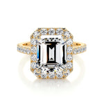 1.50 CT Emerald Halo CVD D/VS1 Diamond Engagement Ring 7