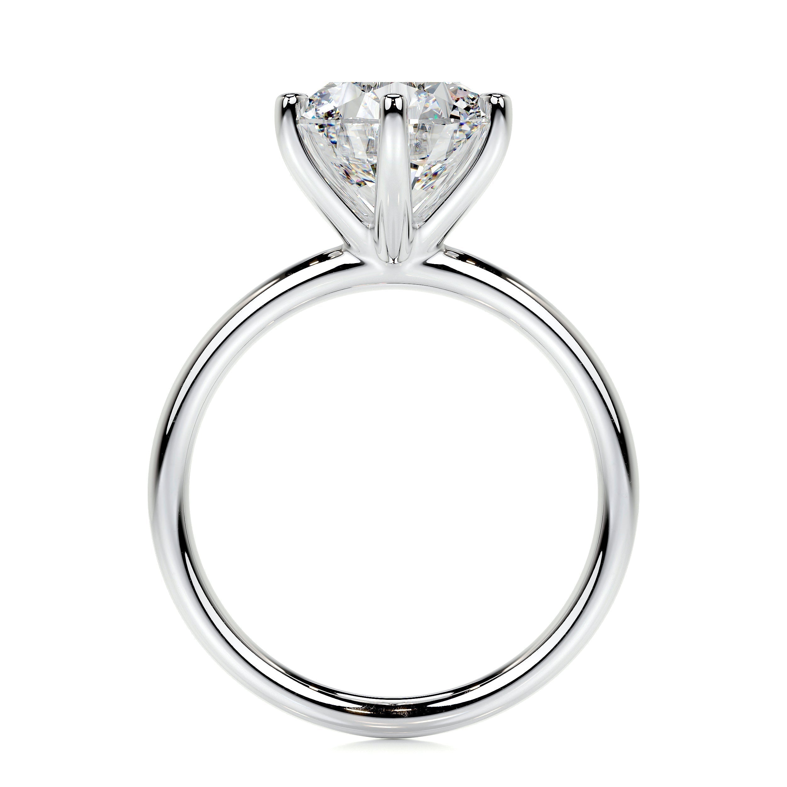 2.0 CT Round Solitaire CVD E/VS2 Diamond Engagement Ring 6