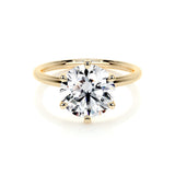 2.0 CT Round Solitaire CVD E/VS2 Diamond Engagement Ring 7